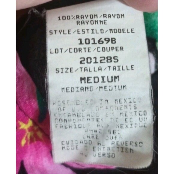 Siren Signatures Maxi Tank Dress Tropical Floral Hawaiian Side Slit Size Medium - Picture 4 of 5